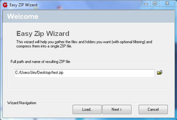 Easy Zip Wizard screenshot
