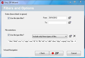 Easy Zip Wizard screenshot 3