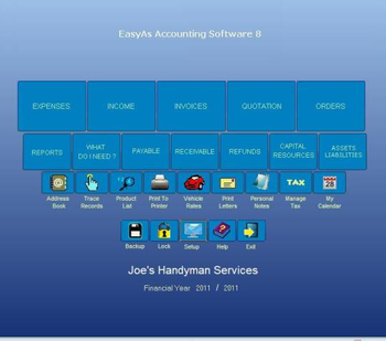 EasyAs Accounting Software screenshot