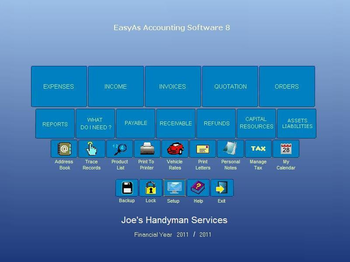 EasyAs Accounting Software screenshot