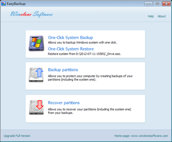 EasyBackup screenshot
