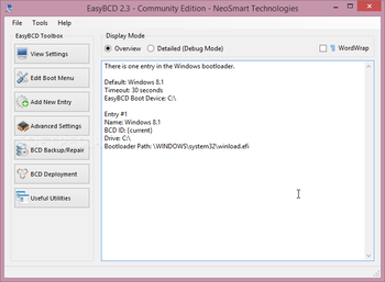EasyBCD screenshot
