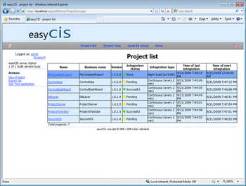 easyCIS screenshot 2