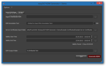 easyDCP KDM Generator+ screenshot