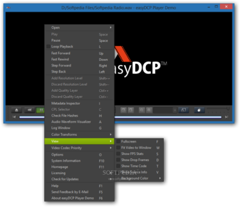 easyDCP Player screenshot 2