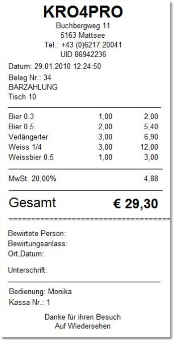 EasyGastro Point of Sale for Gastronomy screenshot 2