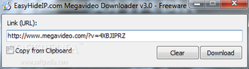 EasyHideIP.com Megavideo Downloader screenshot