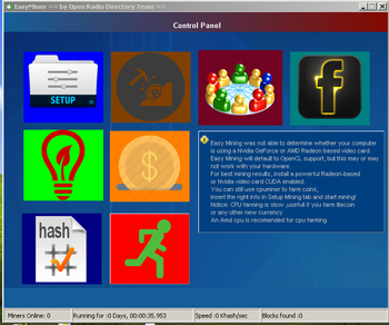 EasyMiner screenshot
