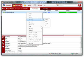 easyMule screenshot 2