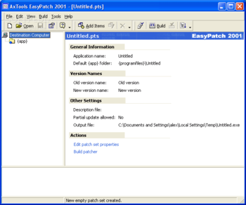 EasyPatch 2001 Builder screenshot