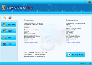 EasyPC Cleaner Free screenshot