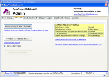 EasyProjectDatabase Access Database screenshot 3
