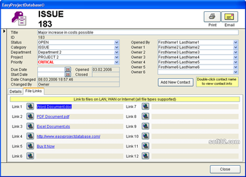 EasyProjectDatabase Access Database screenshot 5