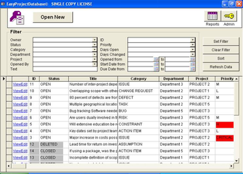 EasyProjectDatabase Access Database screenshot 7