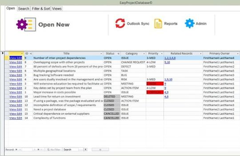 EasyProjectDatabase screenshot