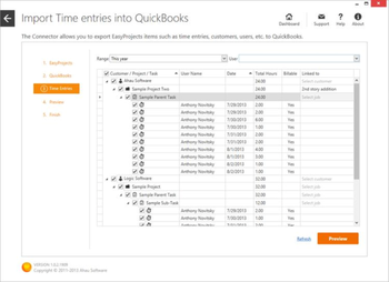 EasyProjects To QuickBooks Connector screenshot 3