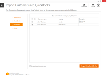EasyProjects To QuickBooks Connector screenshot 5