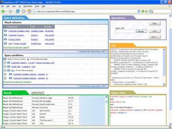EasyQuery for ASP.NET screenshot