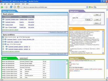 EasyQuery.NET WebForms screenshot 2