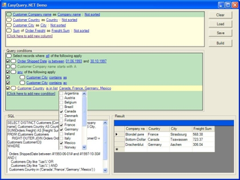 EasyQuery.NET WPF screenshot