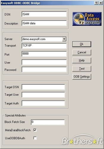 Easysoft ODBC-ODBC Bridge  screenshot