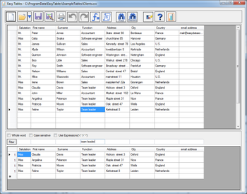 EasyTables screenshot