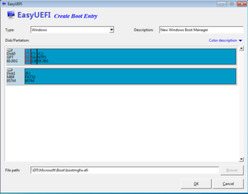 EasyUEFI screenshot 2