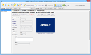 EasyWare Human Resource Manager screenshot