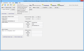 EasyWare Human Resource Manager screenshot 5