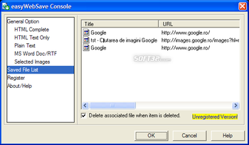 easyWebSave screenshot 5