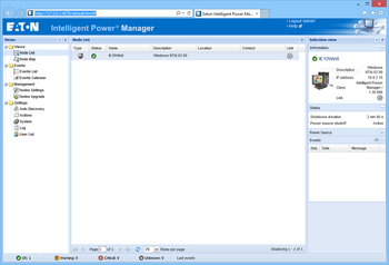 Eaton Intelligent Power Manager screenshot