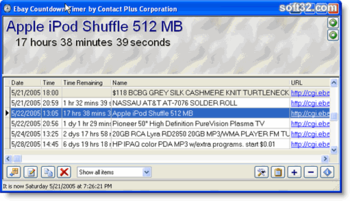 Ebay Auction Clock screenshot 2
