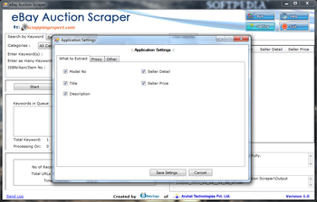 eBay Auction Scraper screenshot 2