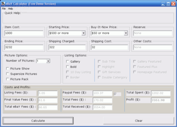 eBay Fee Calculator screenshot 3