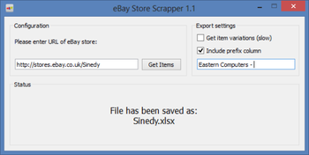 eBay Store Scraper screenshot 2