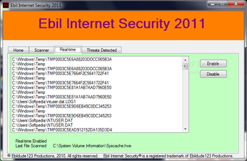 Ebil Internet Security screenshot 2