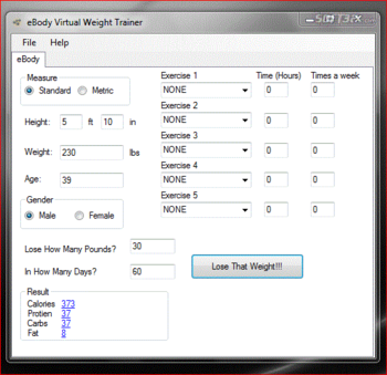eBody Virtual Weight Trainer screenshot 2