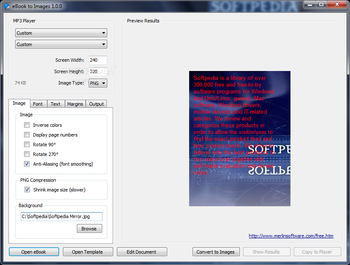 eBook to Images screenshot
