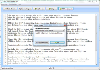 EBook to MP3 screenshot 2