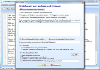 EBook to MP3 screenshot 3