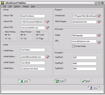 eBookGuard Document Protection screenshot