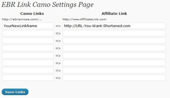 EBR Link Camo for WordPress screenshot