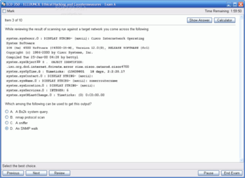EC0-350 - ECCOUNCIL Ethical Hacking and Countermeasures Practice Test Questions screenshot 2