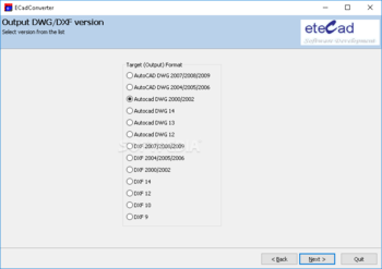 ECadConvert screenshot 2