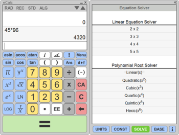 eCalc (formerly eCalc Scientific Calculator) screenshot 3