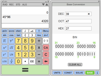 eCalc (formerly eCalc Scientific Calculator) screenshot 5