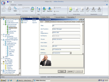 Eclipse DQ Corporate Directory screenshot