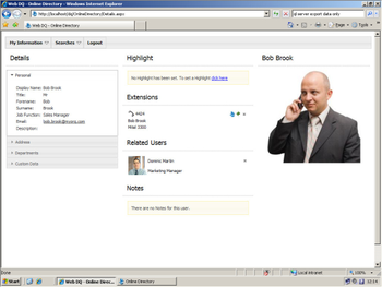 Eclipse DQ Corporate Directory screenshot 2