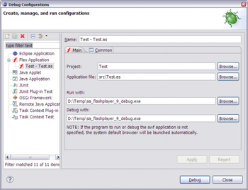 Eclipse IDE for ActionScript3 screenshot 4