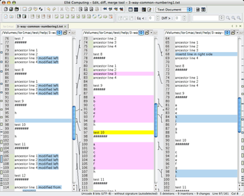 ECMerge Pro (Mac OS X) screenshot